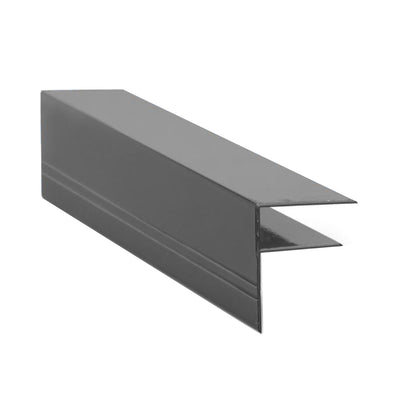 Aluminium F Section End Bar Anthracite