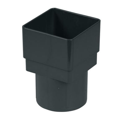 Anthracite Square To Round Downpipe Connector RDS2