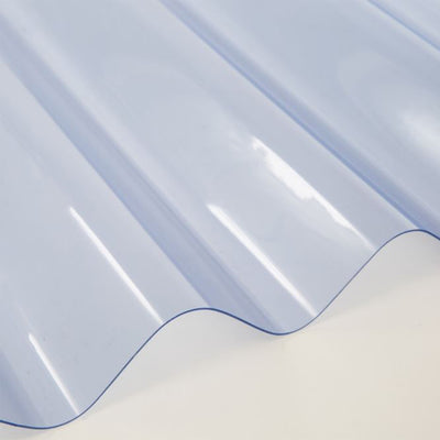 Big 6 Clear PVC Corrugated Roof Sheet 6" Profile