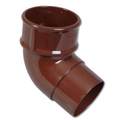 Brown Round Downpipe Bend 112 Degree