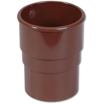 Brown Round Downpipe Socket