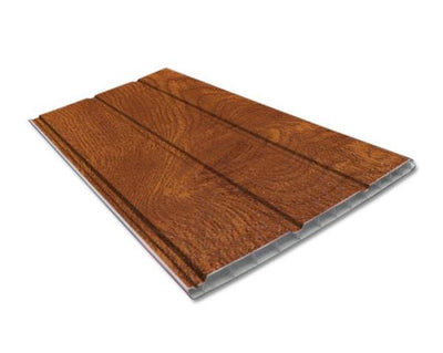 300mm Golden Oak Hollow Soffit Board 5mt
