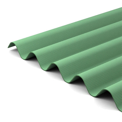 Green Corrugated Bitumen Sheet