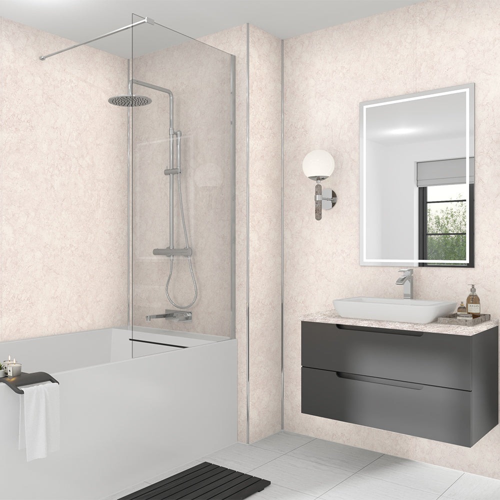 Beige Eiger Mermaid Bathroom & Shower Wall Panel