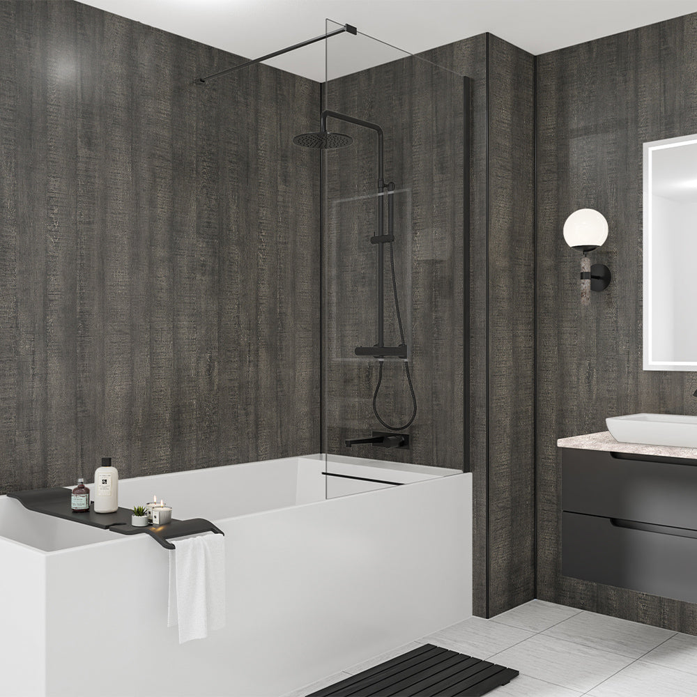 Charred Elm Mermaid Bathroom & Shower Wall Panel