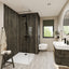 Charred Elm Mermaid Bathroom & Shower Wall Panel