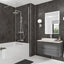 Nero Marble Mermaid Bathroom & Shower Wall Panel