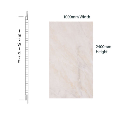 RothPanel Beige Marble 2.4mt x 1mt