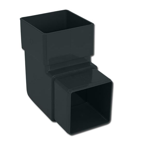 Anthracite Square Downpipe Bend 90 Degree