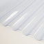 Clear Corrugated PVC Sheet 1.1mm Heavy Duty
