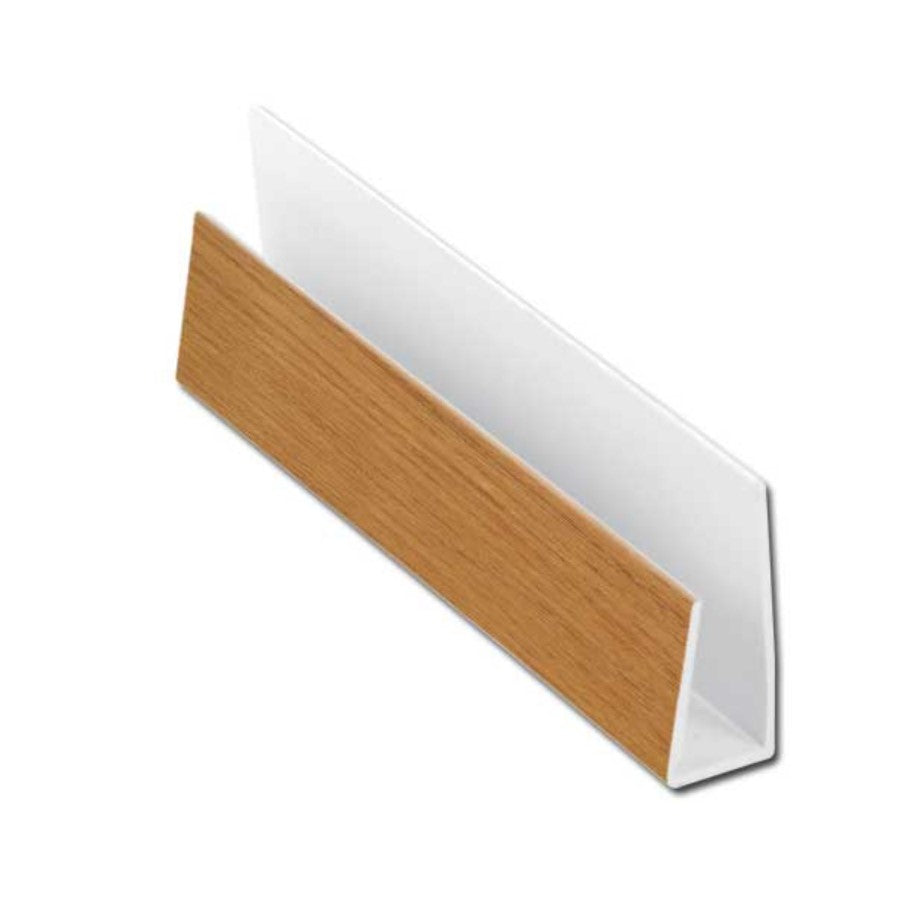 Soffit Board Starter Trim Irish Oak 5mt