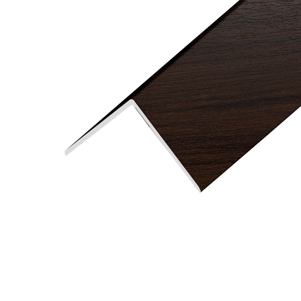 Rosewood 50mm X 50mm Upvc Angle – Rotherham Building Plastics Ltd