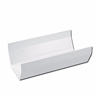 White Square Gutter 4mt Length RGS4